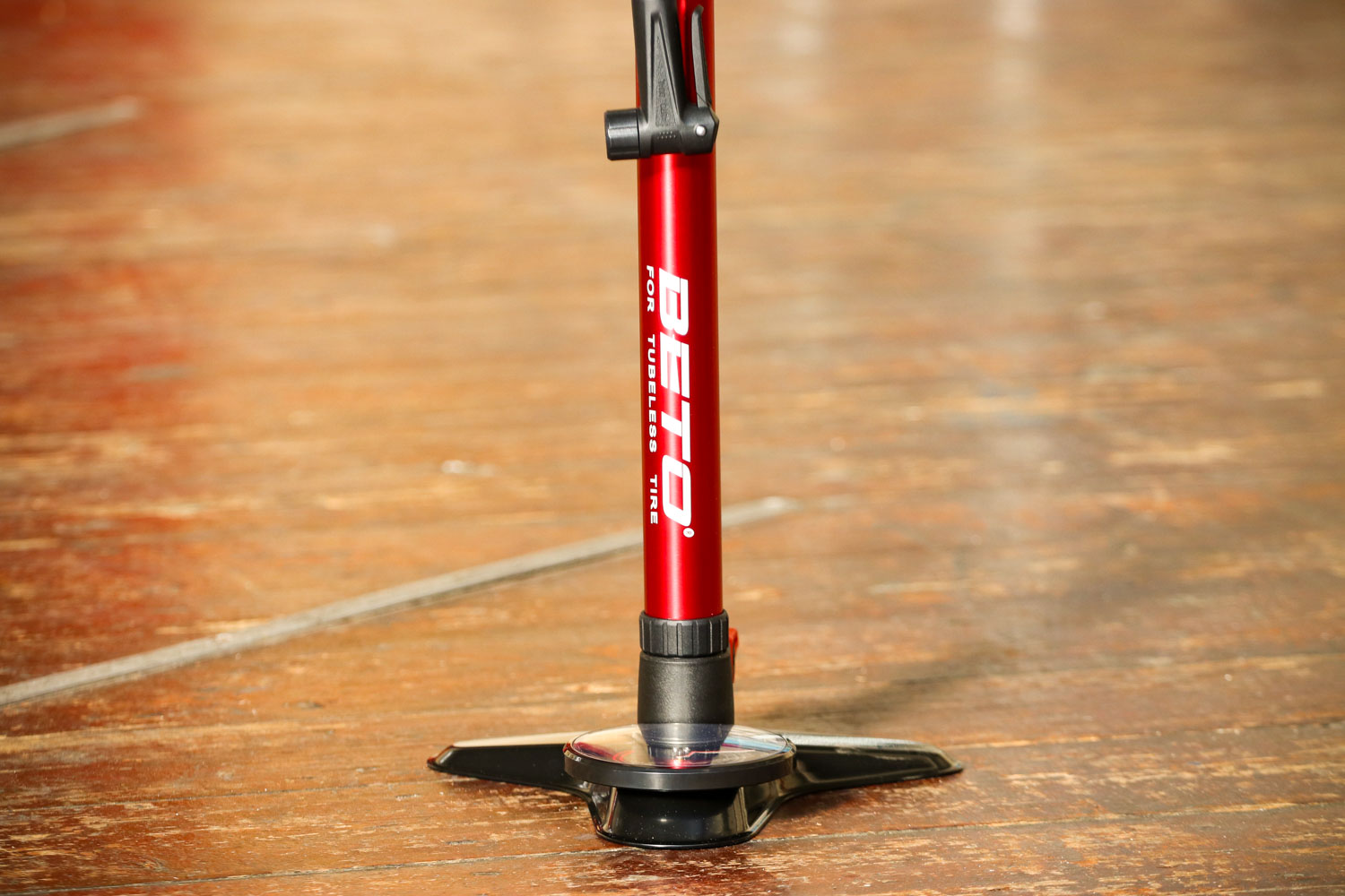 tubeless with floor pump