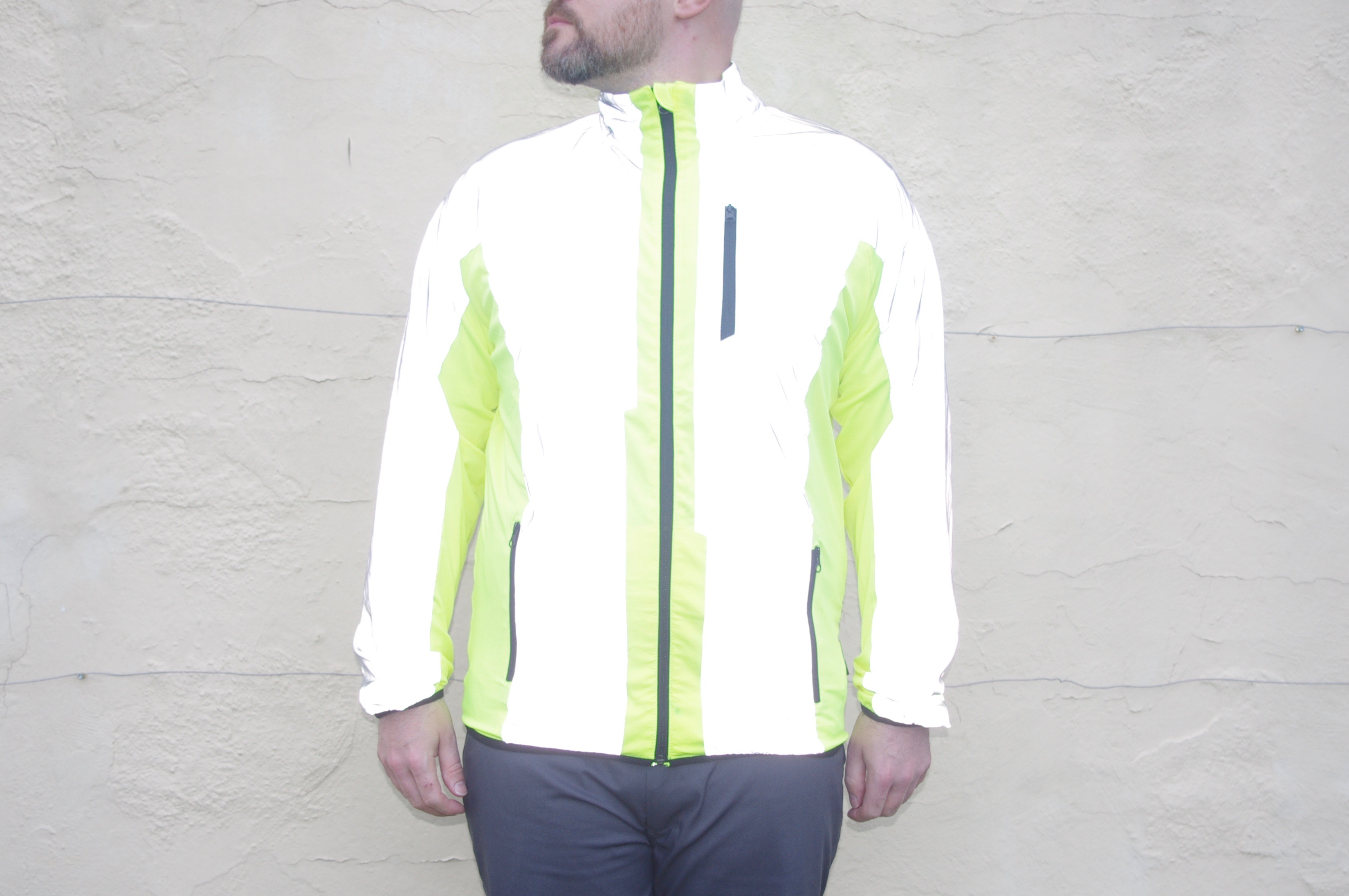 BTR 100% Waterproof Cycling and Running Jacket Reflective & High Visibility Mens Jacket