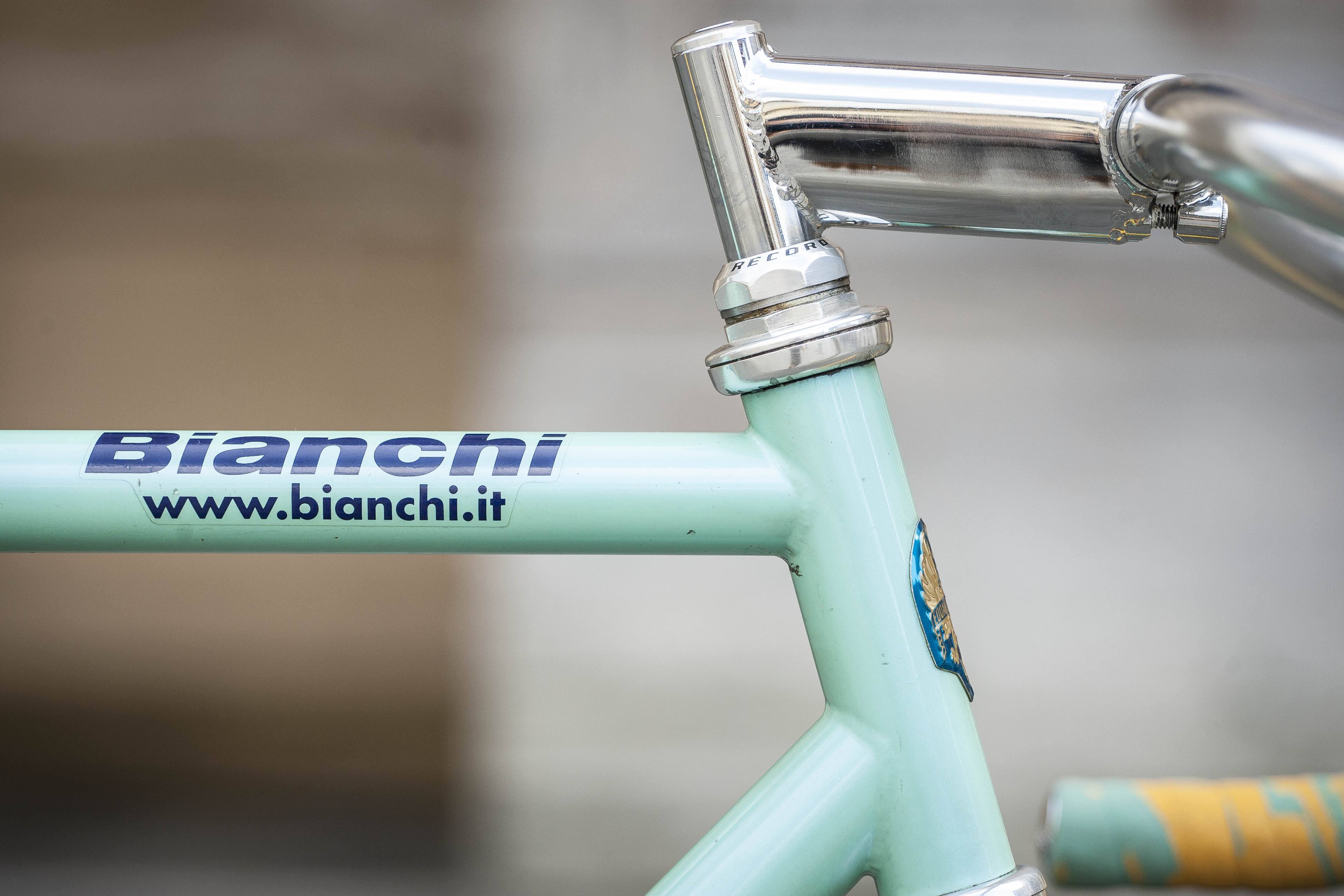 bianchi pista steel road bike 2017