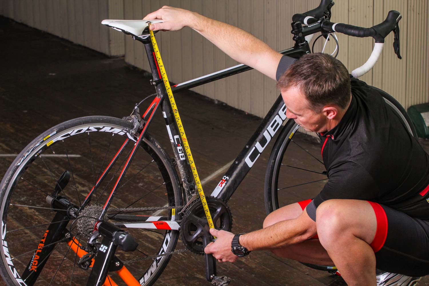 in the saddle cycling