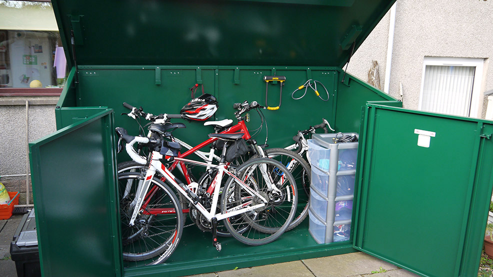 the mountain bike shed