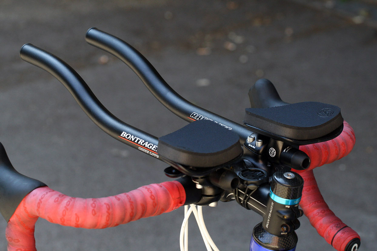 aero bars on hybrid bike