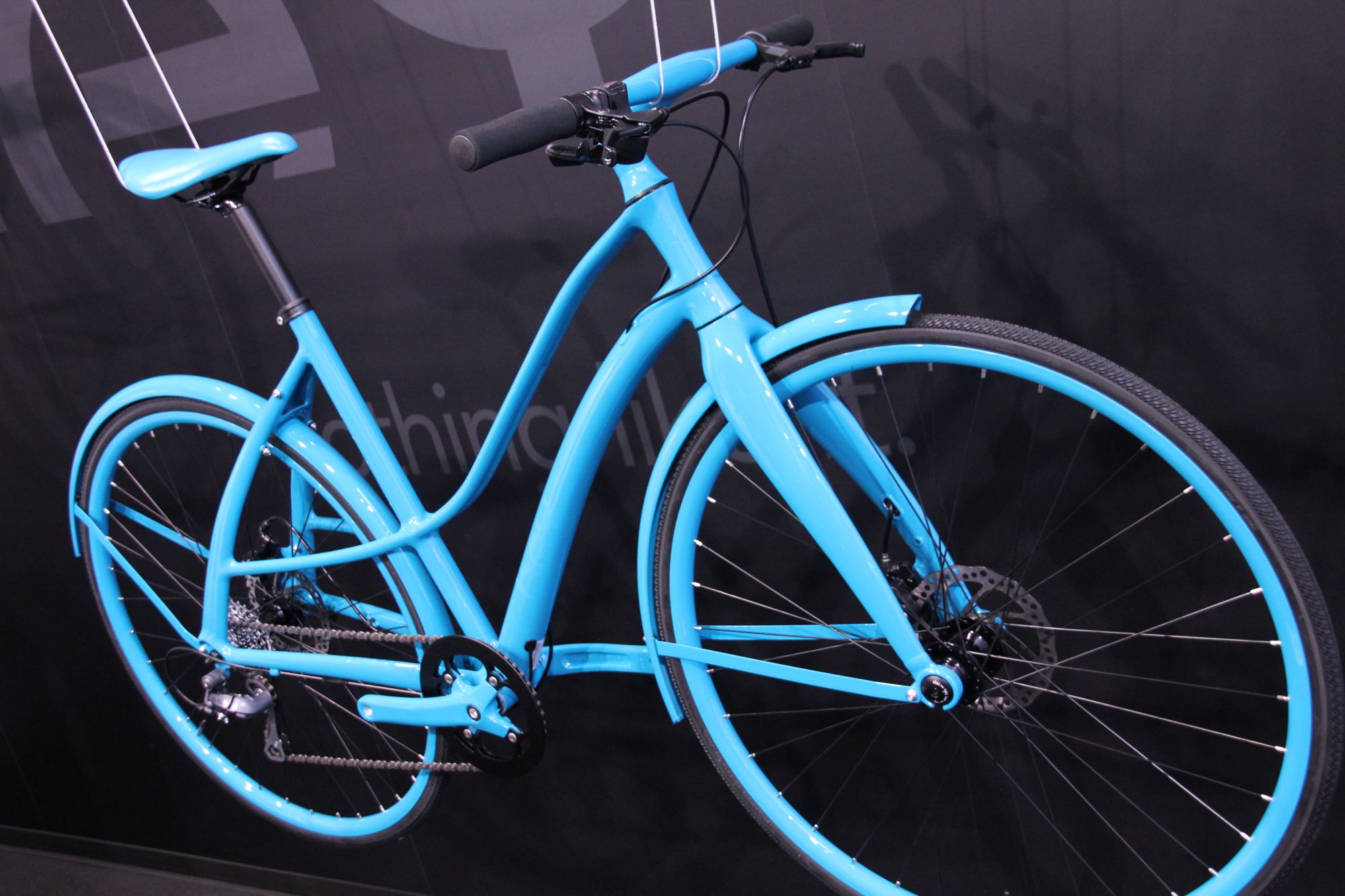 teal blue bike