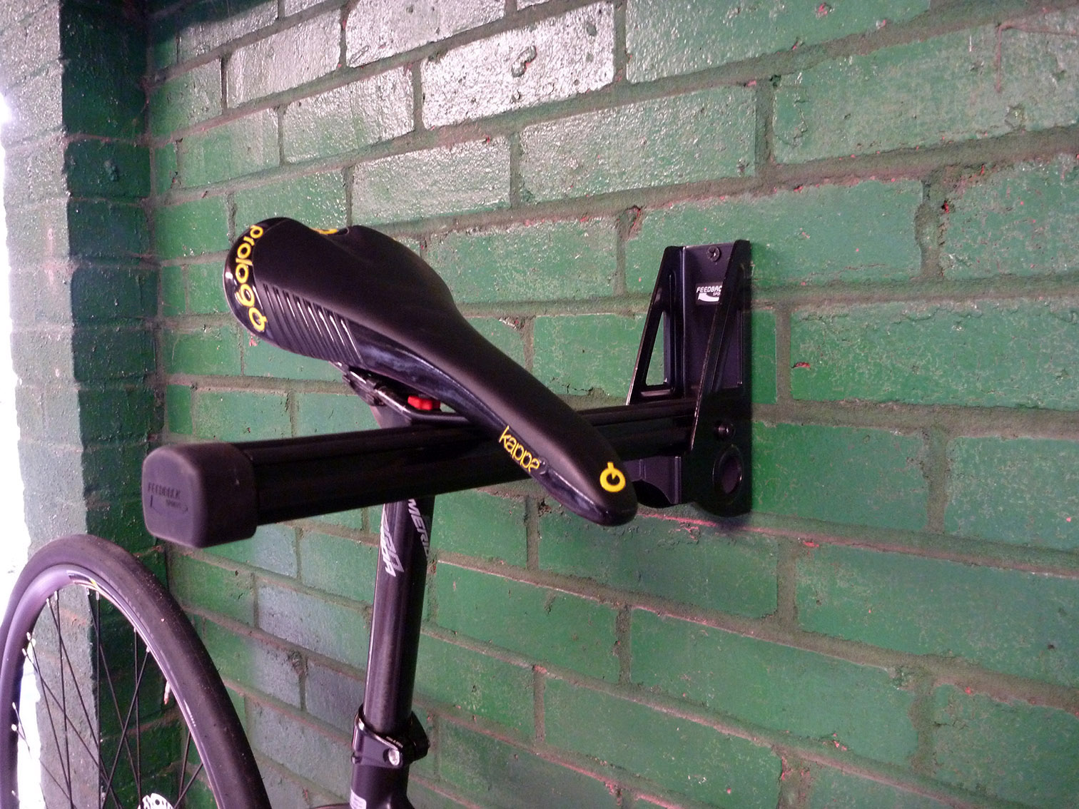 feedback sports velo wall post bike rack