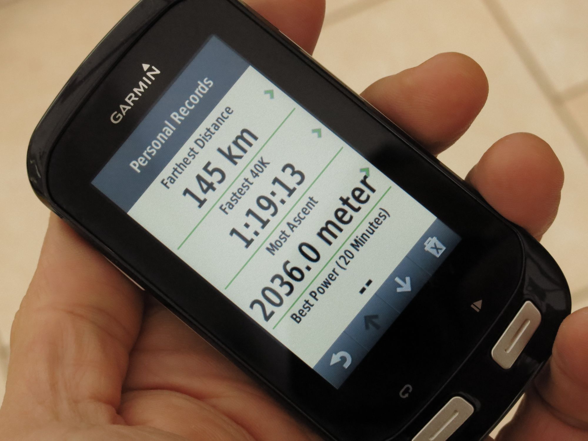 garmin edge 1000 power meter