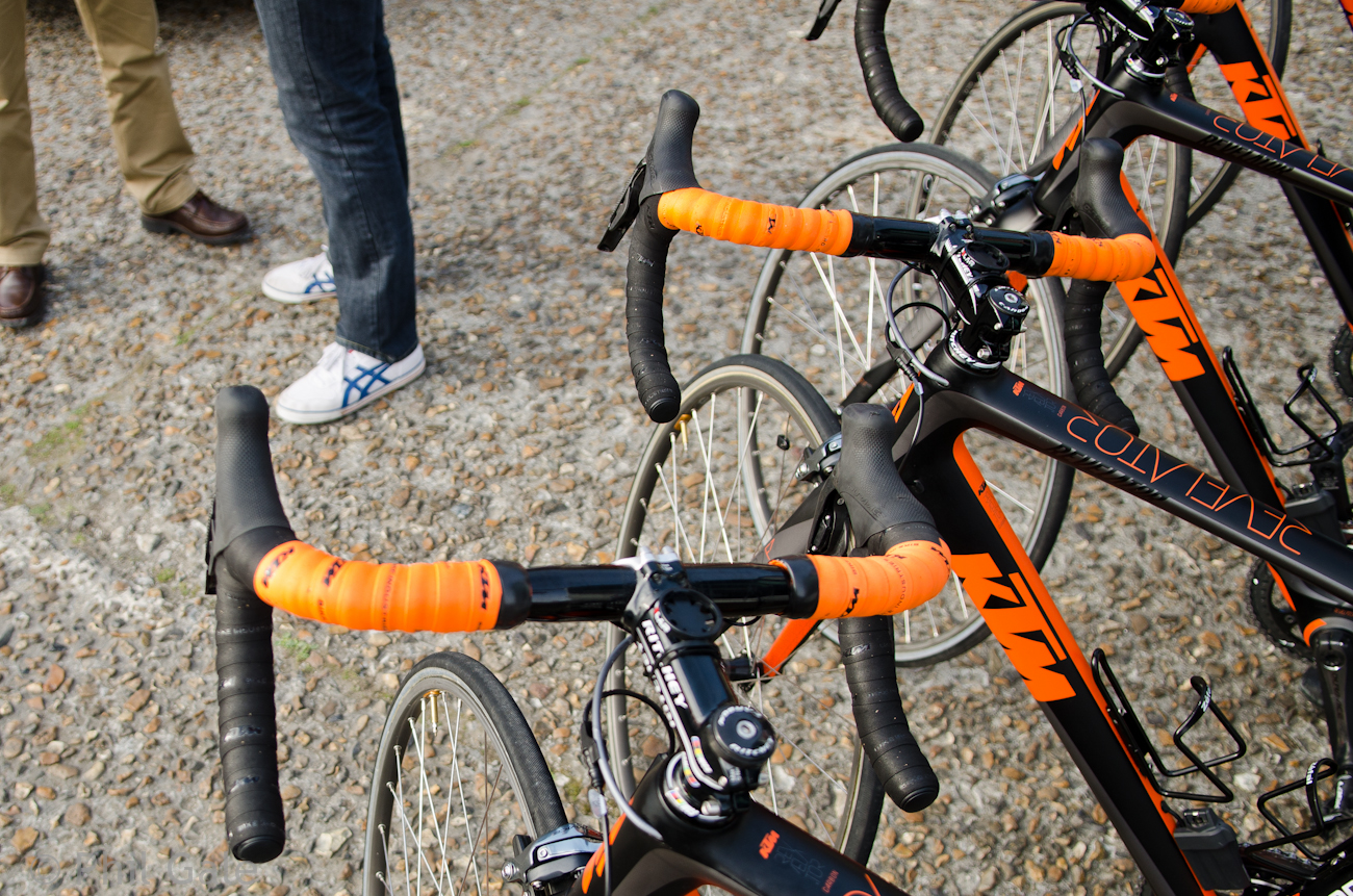 orange bar tape bike