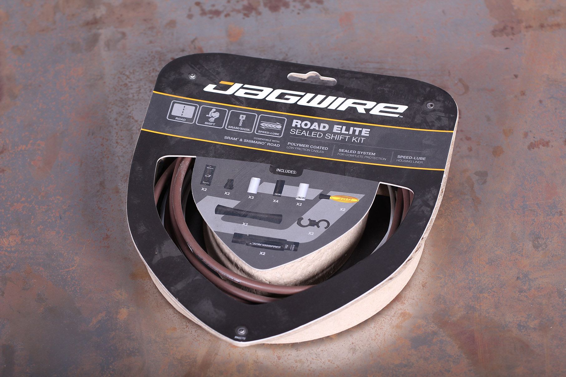 Jagwire Road Elite Sealed Brake Cable Kit SRAM/Shimano with Ultra-Slick 