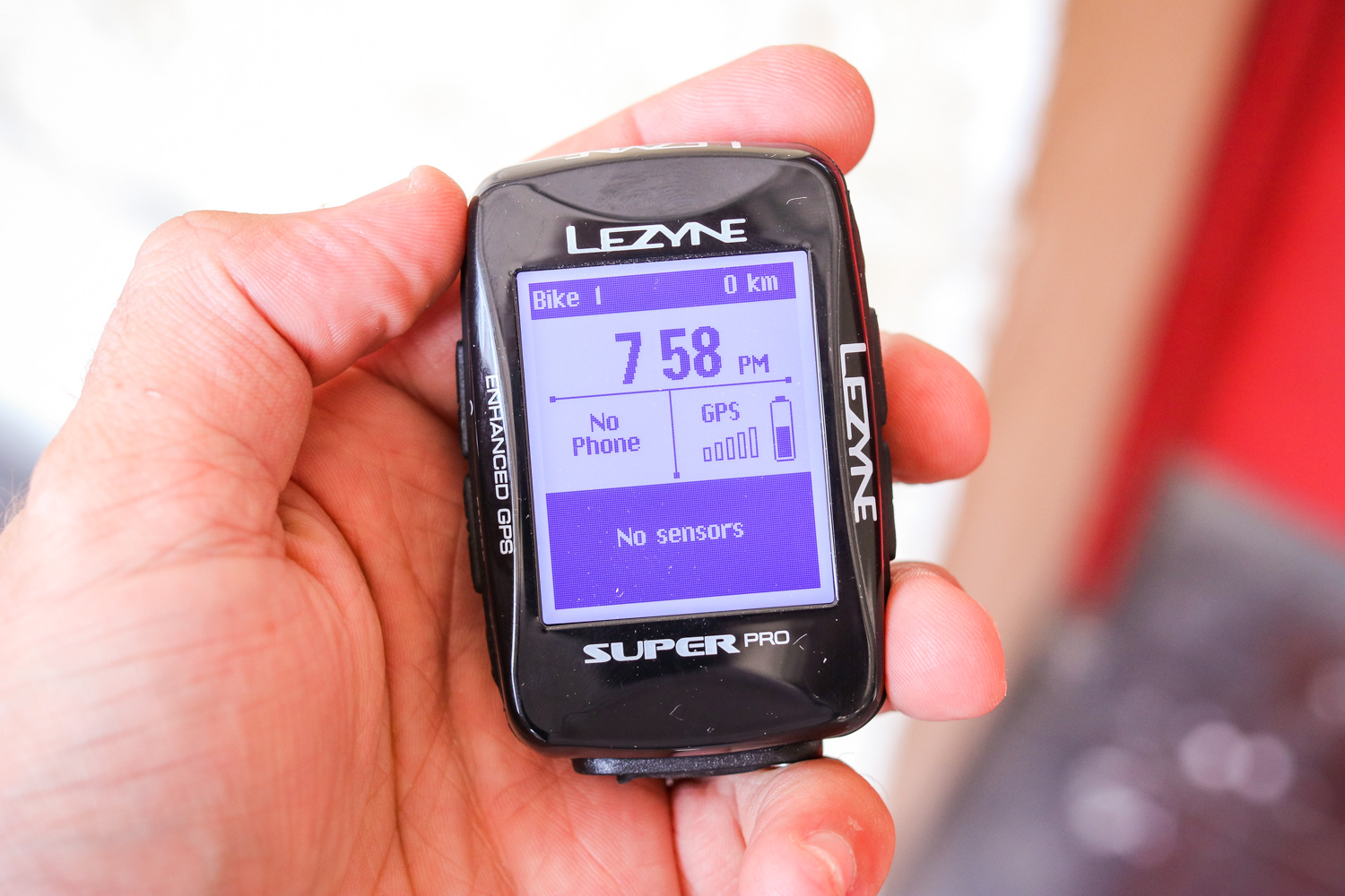 Lezyne Enhanced Super GPS Black O-Ring Mount Bicycle Computer Cycling Bluetooth 