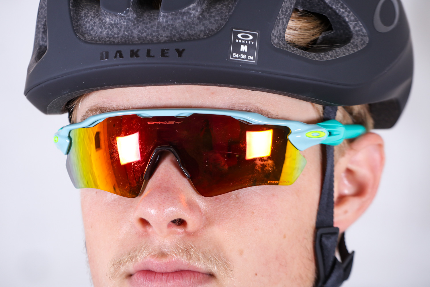 oakley radar ev on face