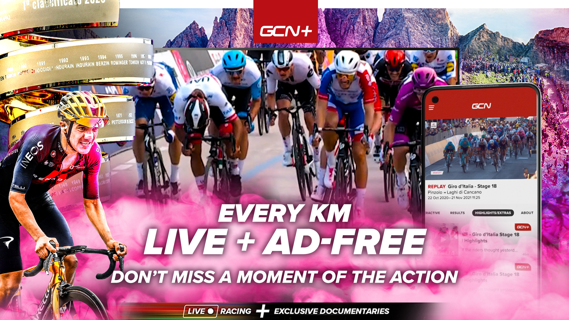 Dont want to miss a minute of the Giro dItalia? Watch live racing on demand with GCN+ road.cc