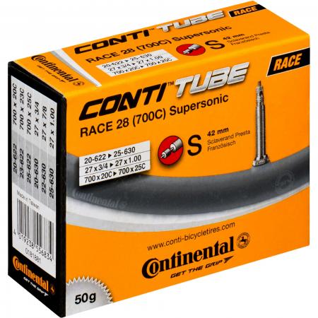 Continental Bicycle Tubes Race 28 700x20-25 S60 Presta Valve 60mm Bike Tube Super Bundle Continental Tires Pack of 5 Conti Tubes + 3 Park Tool Levers + Patch Kit 