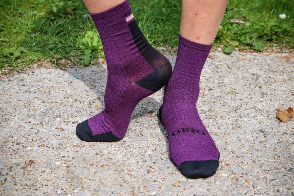 Merino wool socks Pink knitted  socks Women's home socks