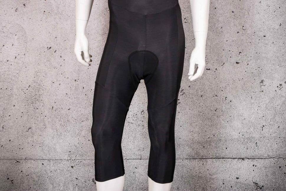 RedWhite Apparel Men's Long Distance 3/4 Winter Cycling Bib Tights with Pad