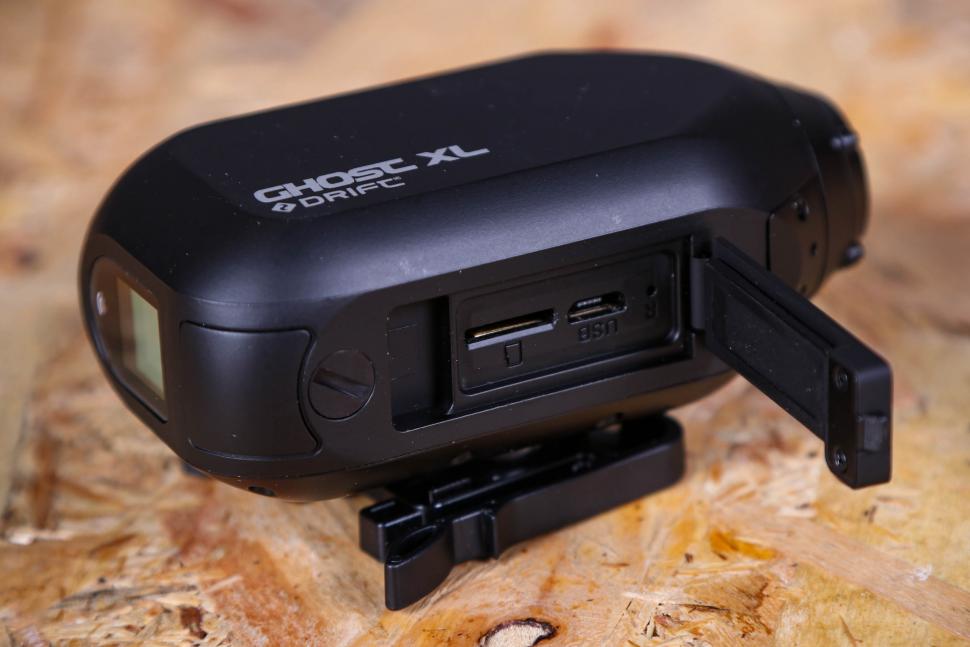 2021 Drift Innovation Ghost XL Waterproof Action Camera - side door open USB port and SD card slot.jpg