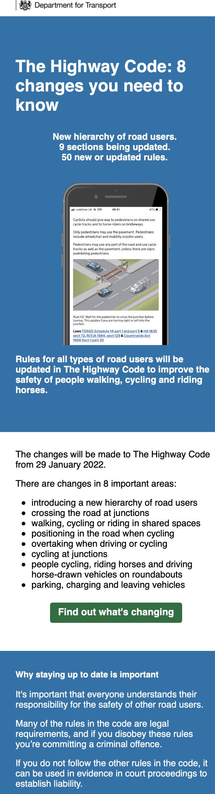 New Highway Code rules - what you need to know