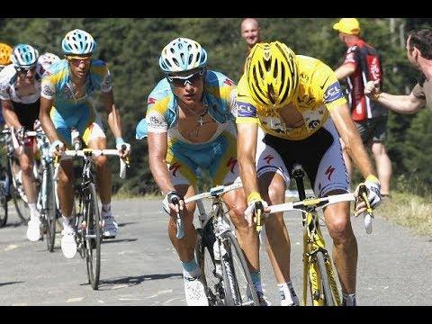 Andy Schleck drops his chain Stage 15 2010 TdF