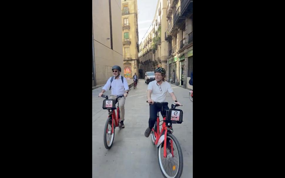 Barcelona Mayor Jaume Collboni fined while shooting World Bicycle Day video
