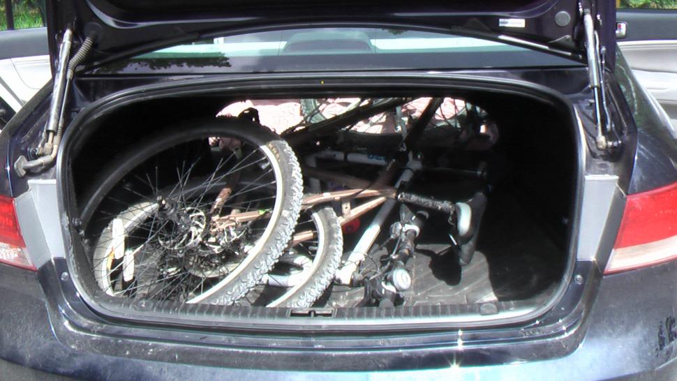 inside car bike rack