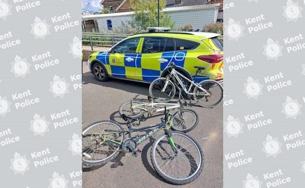 Bikes recovered by police within half an hour of being stolen in Sevenoaks (Kent Police)