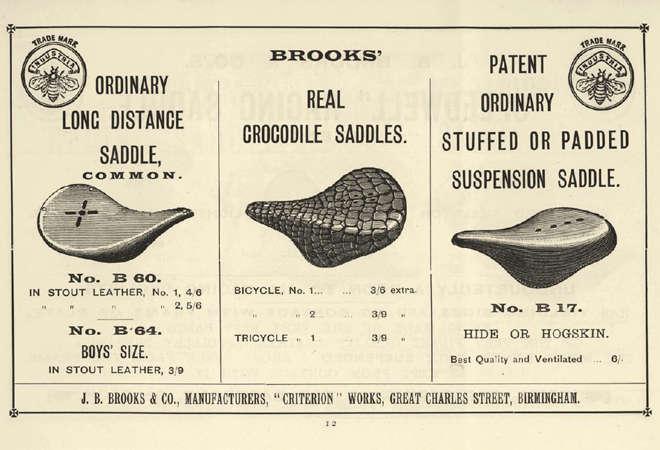 brooks saddle history