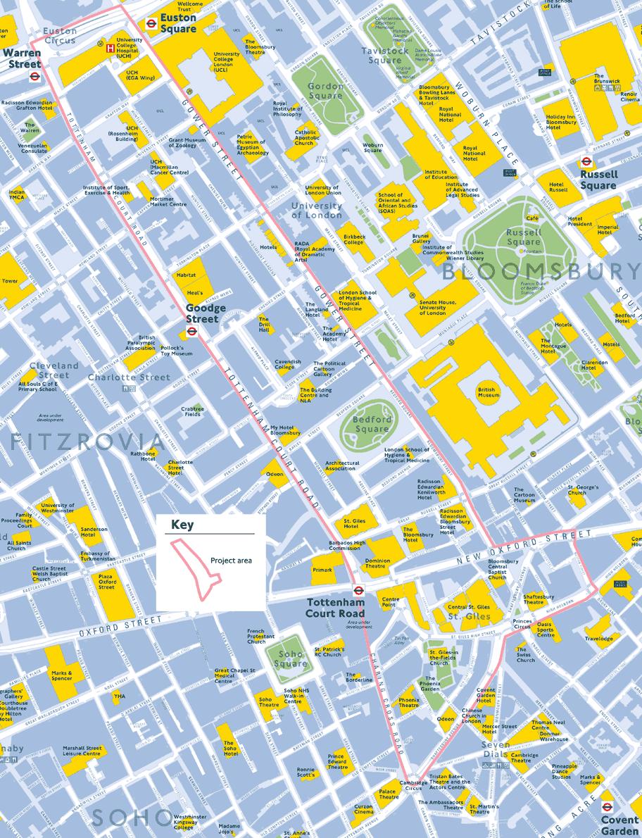 Work starts tomorrow on transforming London's Tottenham Court Road area ...