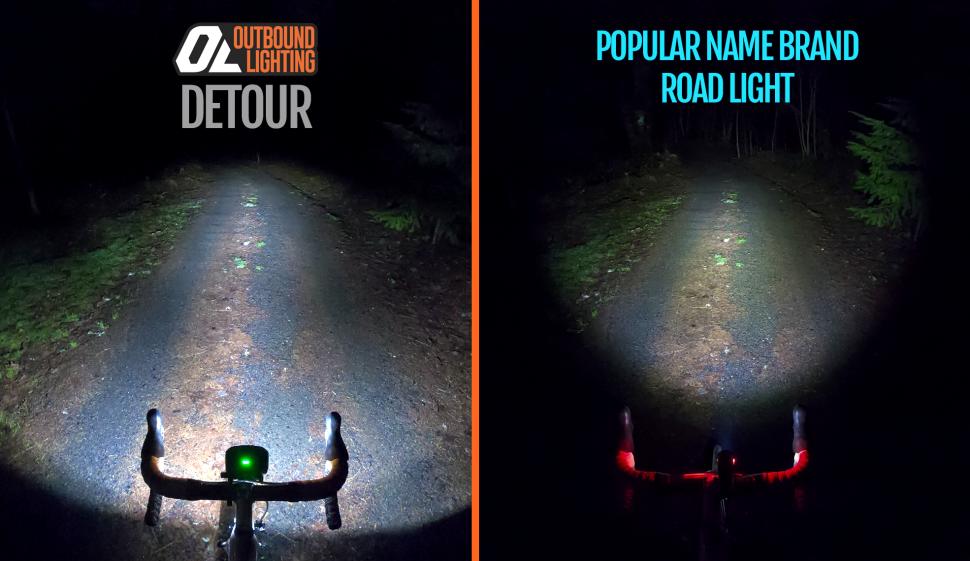 2022 Outbound detour front light vs competition