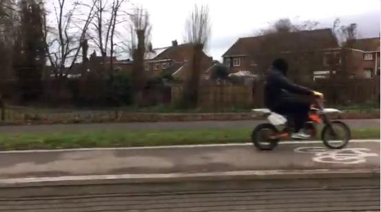 Video: Jeremy Vine films motorcyclist whizzing along cycle path | road.cc
