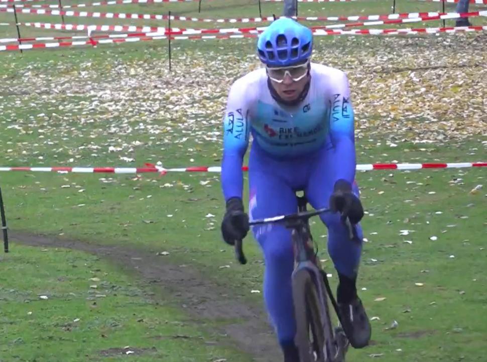 Dylan Groenewegen, Amsterdam Cross (capture d'écran, NH Nieuws)