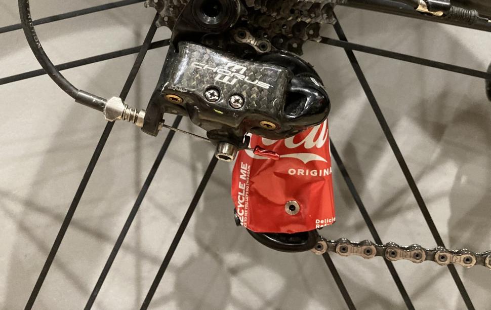 Coca-Cola can pulley wheel (Simon Warren/Twitter)