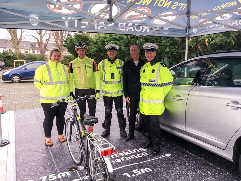 Hampshire Police stop 20 drivers and 185 cyclists during close pass