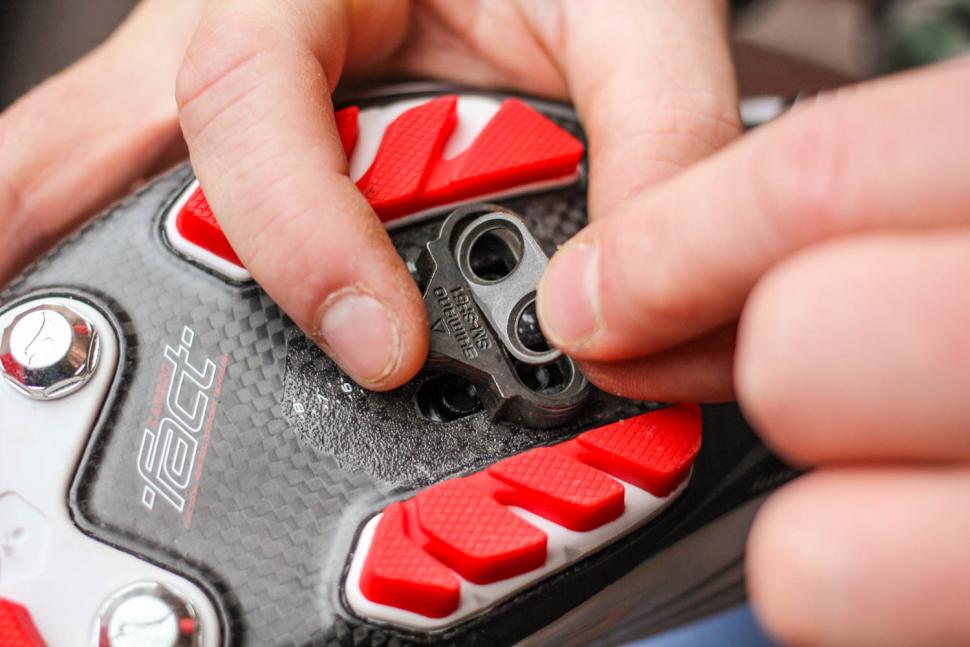 installing cleats on tiem shoes