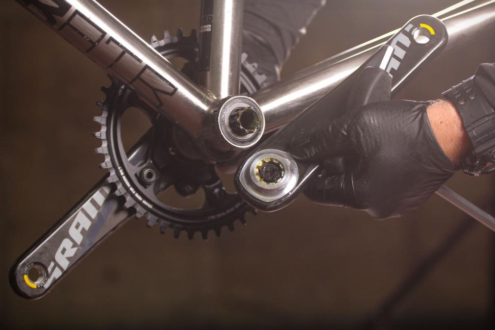 changing a crank on a bike