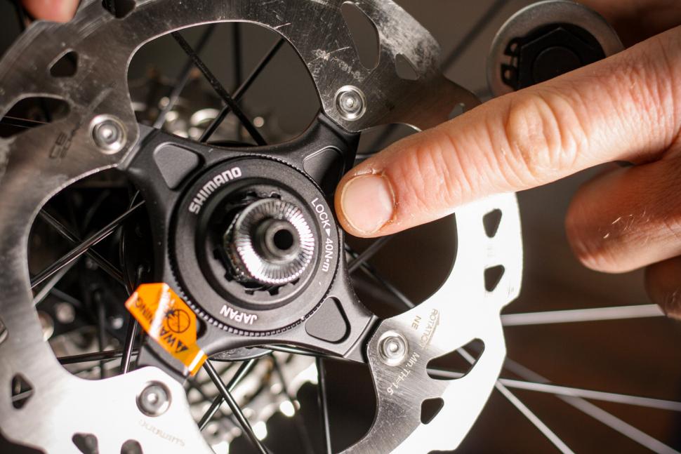 shimano disc brake rotor installation