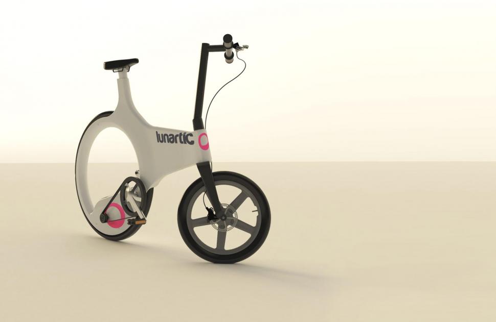 Lunartic: the hubless, belt drive Chopper bike from the future* + video