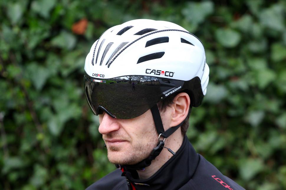 road bike helmet with face shield