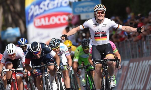 Giro d'Italia Stage 6: Andre Greipel wins sprint, worries for Tinkoff Saxo  as Alberto Contador hurt in crash