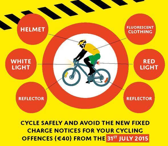 Gardai put helmets and hi-vis on fixed penalty poster - but they aren't ...