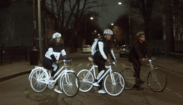 Paint yourself visible at night: Volvo develops new Life Paint for cyclists