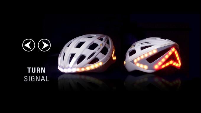 bike helmet with indicator lights