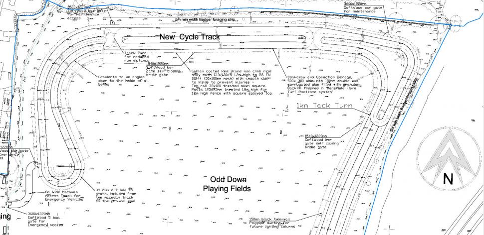 odd down cycle track