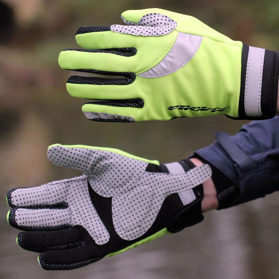 reflective cycling gloves