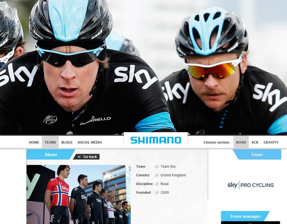 shimano website cycling