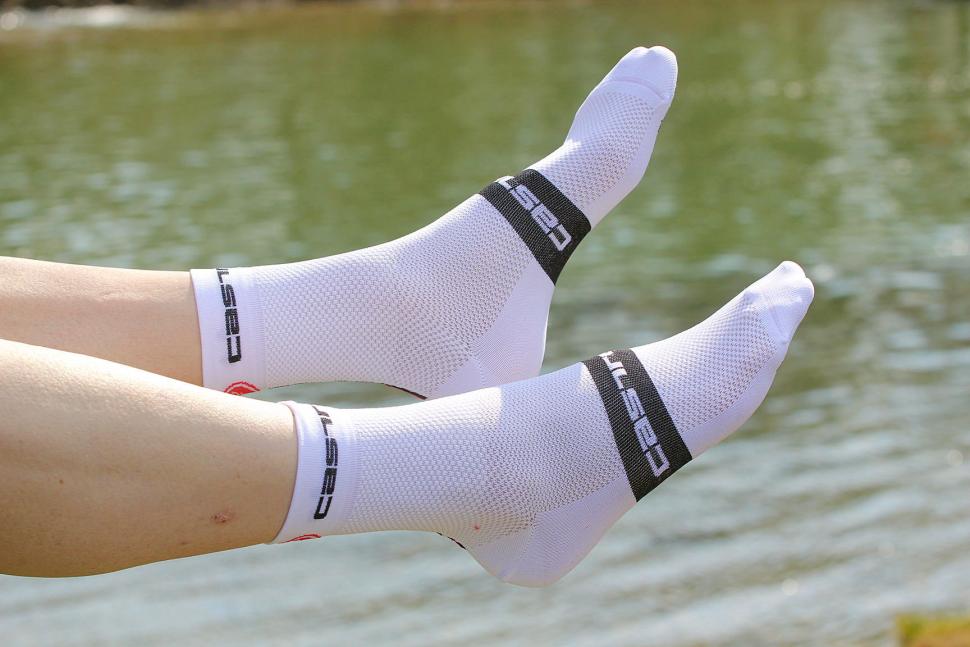 Castelli GARMIN CANNONDALE Pro Team FREE 9 cm Cuff Cycling Socks One Pair 