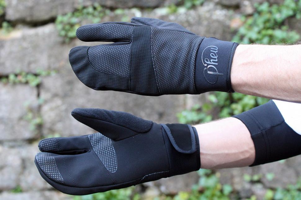 gloves cycling winter lobster road warm outer hands shell glove phew cc dry bike bicycle keep rain cold weather windproof