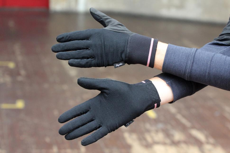 RAPHA Men's Orange Insulated Winter Cycling Full Finger Gloves Size L BNWT 
