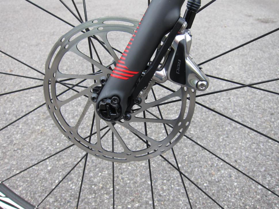 road bike frame with disc brake mounts