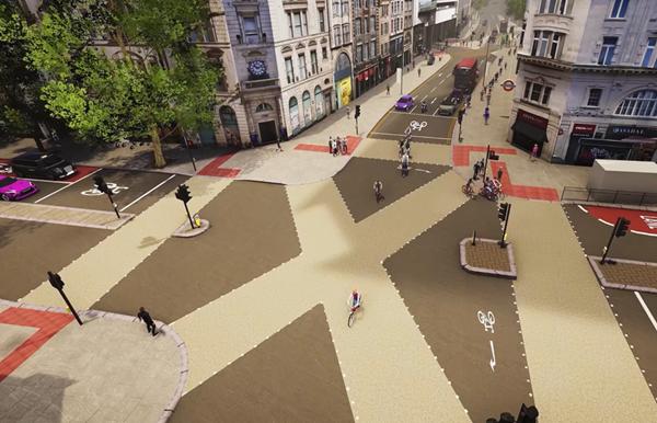 Junction of High Holborn and Southampton Row (via Camden Council)