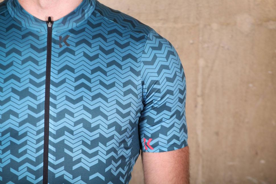 evans cycles kalf flux chevron men's short sleeve cycling jersey