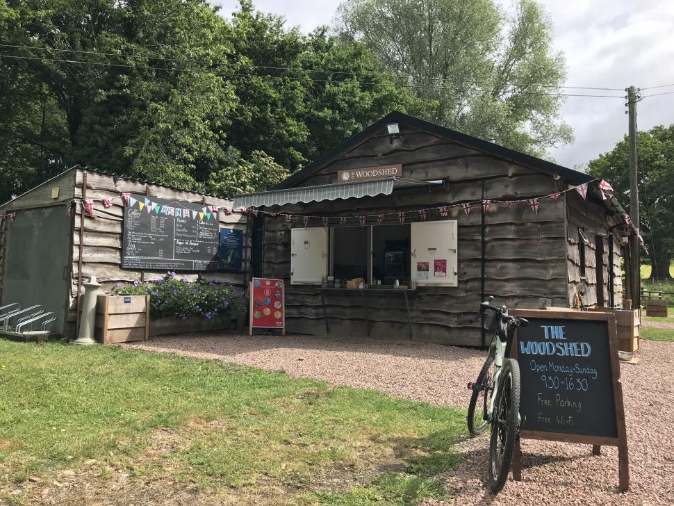 komoot coffee ride Lara Dunn -The Woodshed in Eastnor