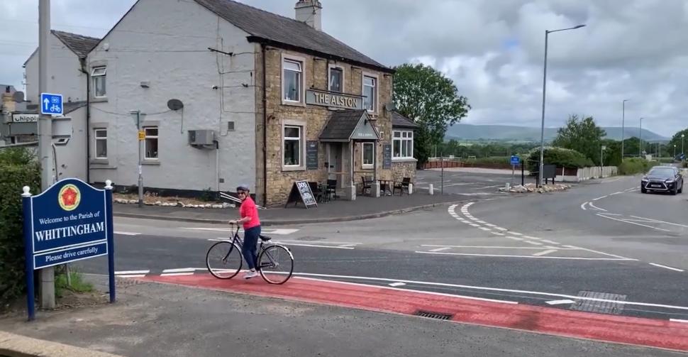 Longridge cycle lane 2 (screenshot via Lancashire Post)